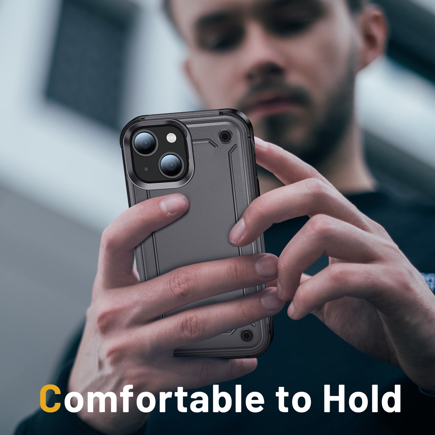 Shockproof Stand Bracket Sublimation Blank Phone Case For iPhone 13 Pro Max Phone Case For Men