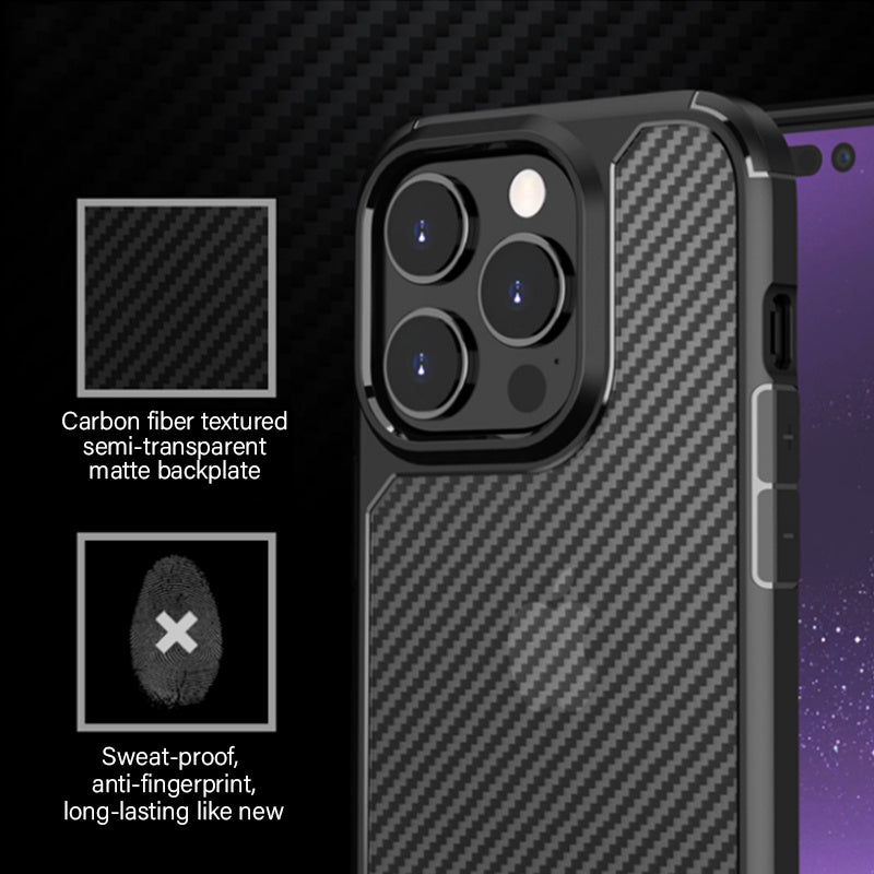ATB Pion-eer Series Semi-Permeable Carbon Fiber Pattern Phone Case