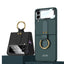 For Galaxy Z Flip 3 Phone Case Suitable for Zflip3 Shell Membrane Integrated Protective Sleeve with Ring Shockproof