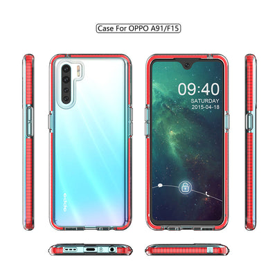 For OPPO A91 \ F15 Soft TPU TPE New Transparent Mobile Phone Case Multi-Color Selection