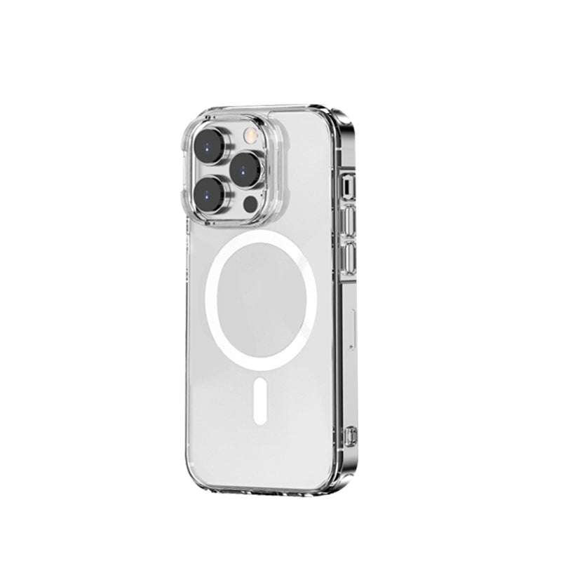 Wholesale Transparent Wireless Charging Case TPC PC Clear Magnetic Phone Case for iPhone 12 Mobile Phone Case