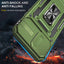 New Model Shockproof Protector case solid color green Charging Magnetic Phone Case for iphone 14 with stand