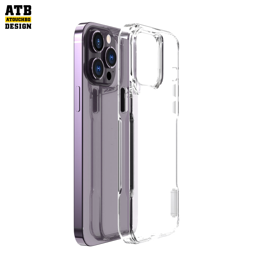 ATB NFC Shockproof TPU Transparent Clear Mobile Cell Phone Case For iPhone 14 Pro Max Phone Case Cover 11 12 13 14 15