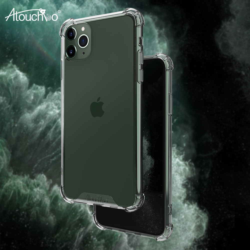 Transparent Shockproof Case for iPhone XR XS 11 Pro Max Shock-Absorption Bumper Cover HD Clear Case for iPhone 11 Pro 12 2020