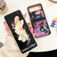2023 New Cute Smile Pattern Shockproof Folding TPU PC Phone Cover For Samsung Galaxy z flip 4 3