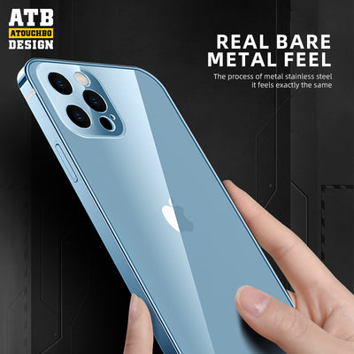 Fast Shipping High Clear ODM OEM ATB High Clear Metal Phone Case for iPhone12-14 phone case