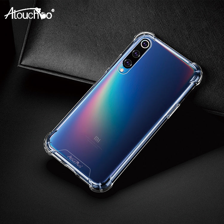 Atouchbo Anti Burst ShockProof Transparent Case for Xiaomi Redmi Note 8 7 Pro K20 K30 Clear Back Cover Mi 9 8 Note 10 CC9 Pro Case