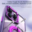 Electroplating 2 in 1 PC+TPU Bracket Stand Smartphone Shell For iPhone 11 12 13 14 Dual-purpose Mobile Phone Case Back Cover