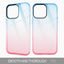 Fashion Design Colorful Waterproof Phone Cover Gradient Mobile Phone Case for iPhone 12