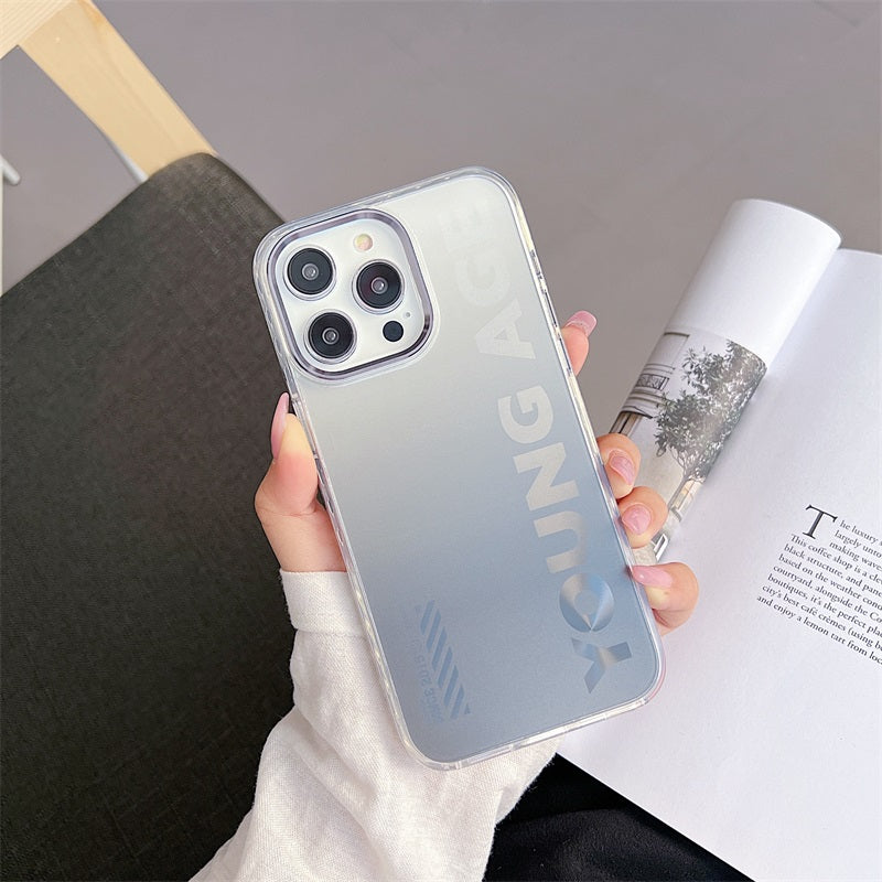 Shockproof Space Tpu Mobile Phone Back Cover Gradient Rainbow Phone Case For Iphone 12 13 14 Pro Max