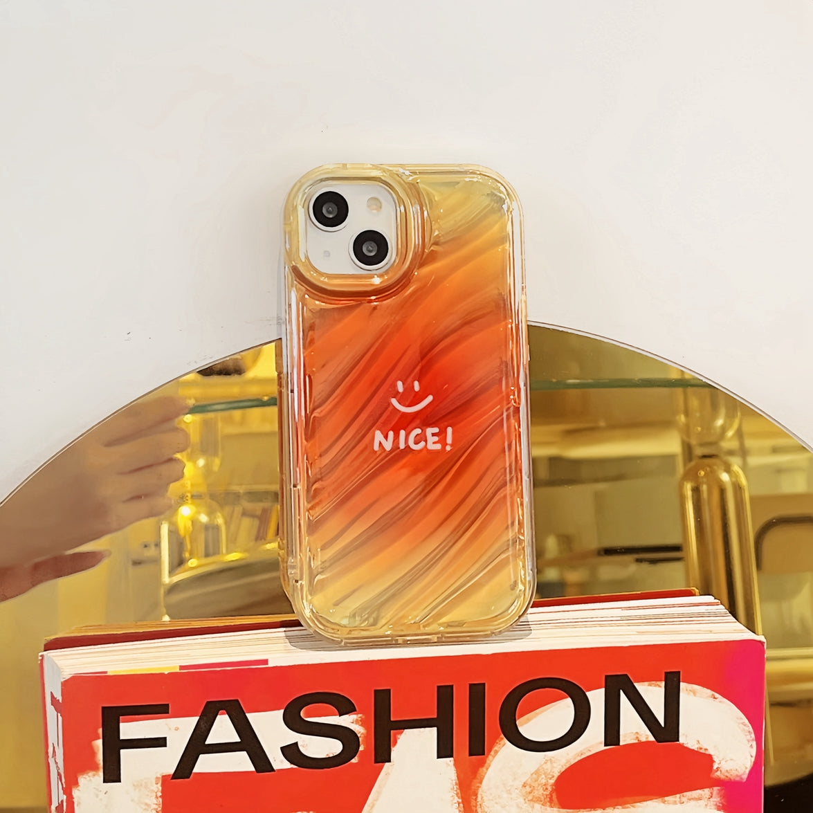 Fashion Gradient Heart IMD Design Mobile Phone Accessories Phone Cover Case For Iphone 12 Pro Max 13 Pro Max 14 Pro Max