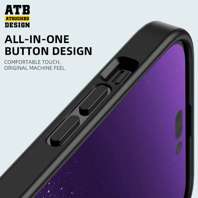 Original Quality ATB Magic Shadow Series Semi-Transparent Scrub Skin Feel Phone Case for iPhone