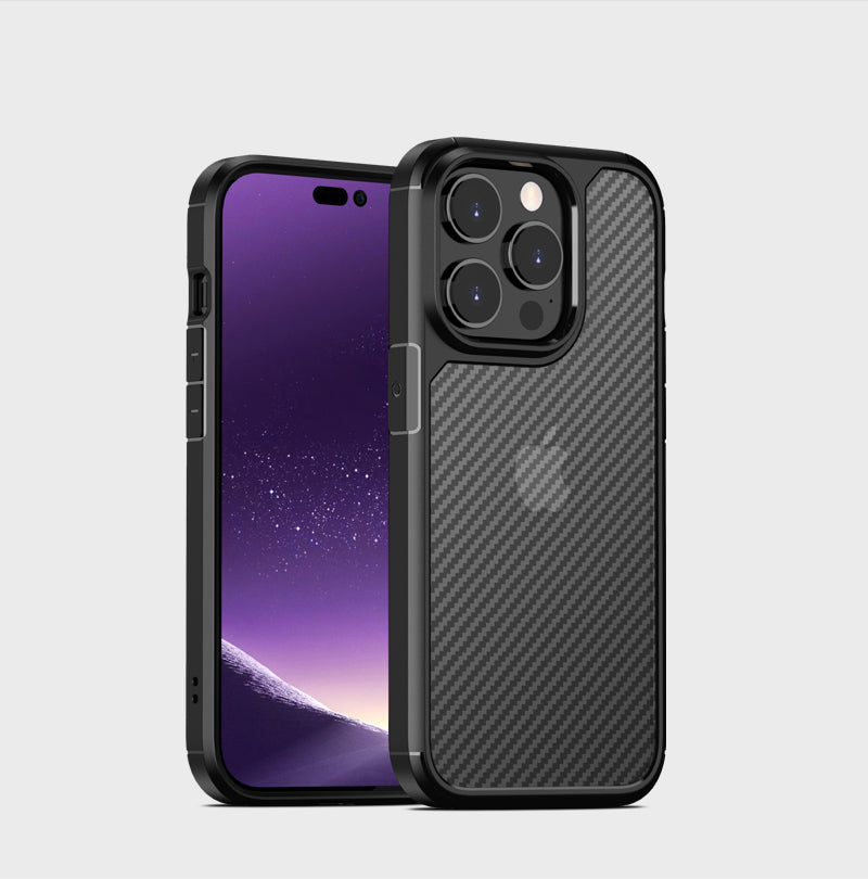 carbon fiber texture tpu matte thin phone case shockproof phone case for iphone 11