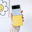 Splicing Contrast Candy Color Shockproof Cellphone Cover For Samsung Galaxy Z Flip 3 Folding Soft PC Case