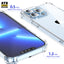 Shockproof Phone Case 1.5mm Tpu Pc Clear Transparent Clear Phone Case For Iphone 13 14 Pro Max Cover