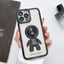 TPU Electroplated astronaut folding stand mobile phone case for iPhone 11 12 13 14 pro max  Plus X XS XR