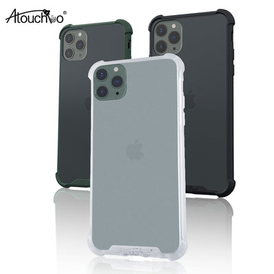 Atouchbo Translucent Skin Friendly Shockproof Phone Case for iPhone X XS XR XS Max 11 Pro 11 8 Plus 11 Pro Max Back Cover