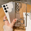 Luxury Plating Bling Glitter Flash Powder Lens Film Phone Case For iPhone 13 14 Pro Max Soft Clear TPU Transparent Cover