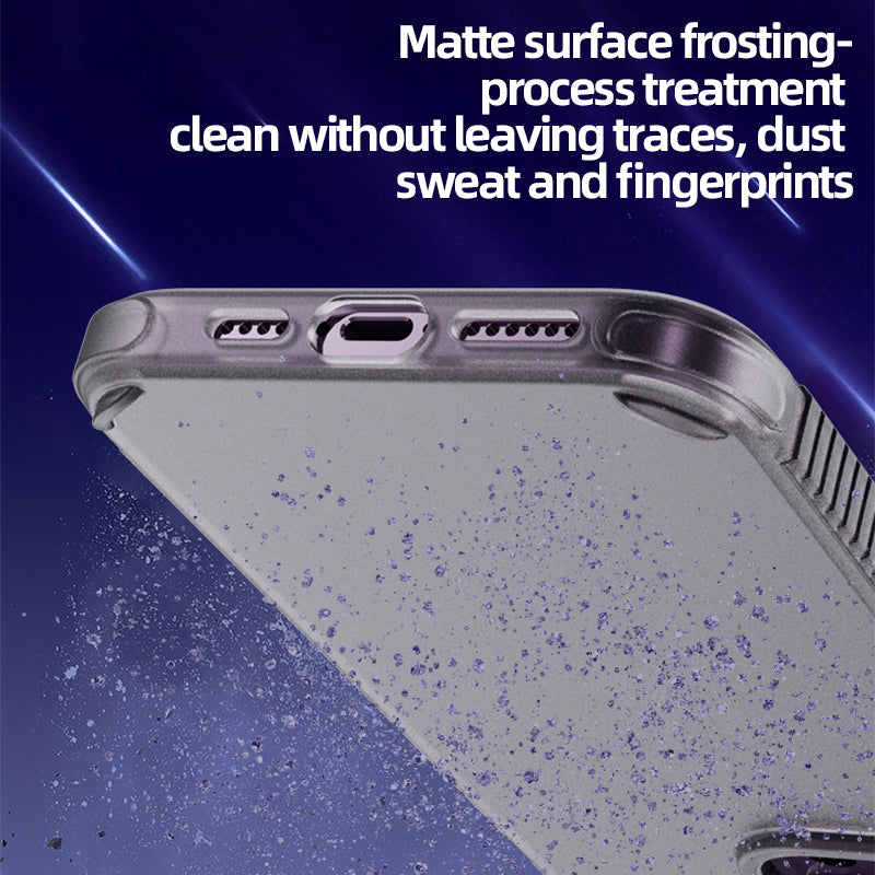 Factory price frosted matte phone case clear pc tpu back panel case for iphone 12