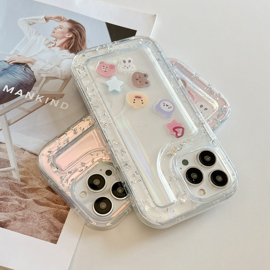 OEM ODM Luxury Laser Aurora Cute Custom Mobile Phone Case For Iphone 11 12 13 14 Mobile Cover
