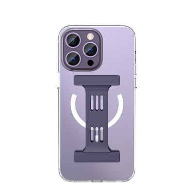 original tpu pc silicon magsafing suction transparent stand phone case for iphone 11 pro