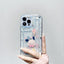 anti-drop clear phone case transparent tpu silicone soft shell cat phone case for iphone 14 pro max