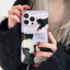 ins cute gradient cartoon phone cover for iphone 14 iphone 13 pro iphone 12 promax shockproof pc tpu phone case