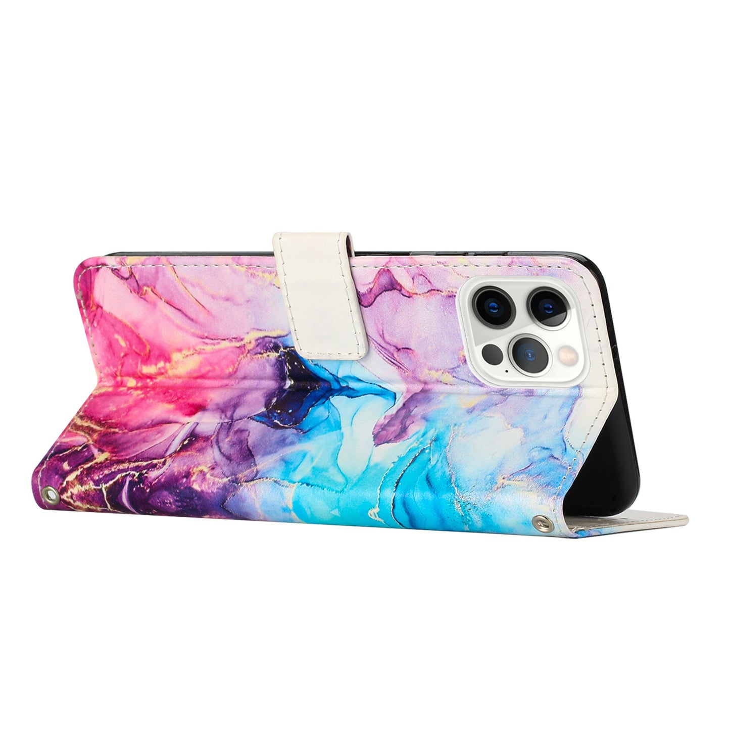TPU Leather Phone Cases Rhombus Marble Finish Splicing Flip Wallet Mobile Case For Samsung Galaxy S20 S21 S22 S23 PLUS ULTRA