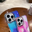 2023 Fashion IMD Electroplated Photo Frame Watercolor Glitter Tpu Phone Case For Iphone 14 Case Mobile Phone