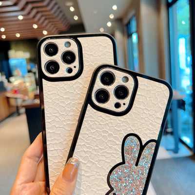 2023 Luxury Fashion New Design Shinning Diamond shockproof rabbit Crystal cover for iphone x 11 12 13 phone case