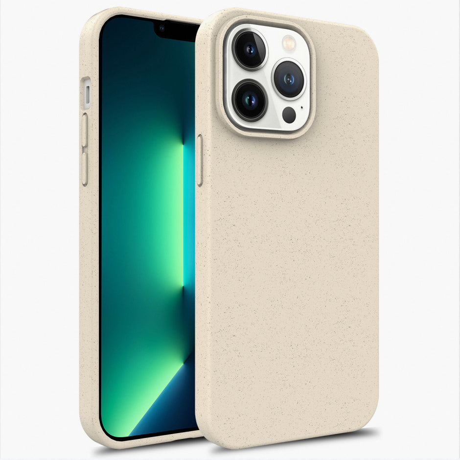 high quality shockproof tpu wheat straw phone case biodegradable lanyard  phone case for iphone 11 pro