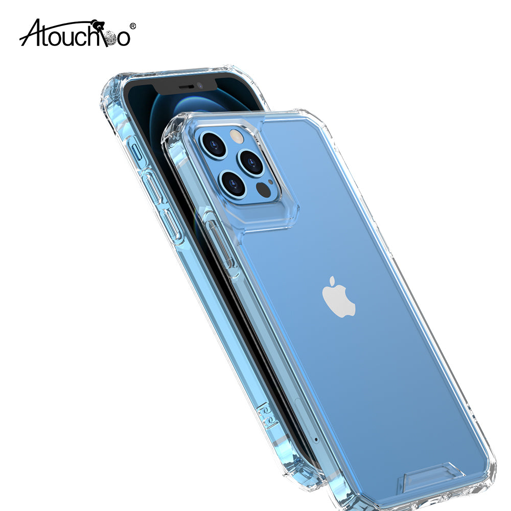 Atouchbo Latest Design Crystal Diamond TPU+PC Anti-Burst for iPhone 13 Pro Max mini Shockproof Phone Case Cover
