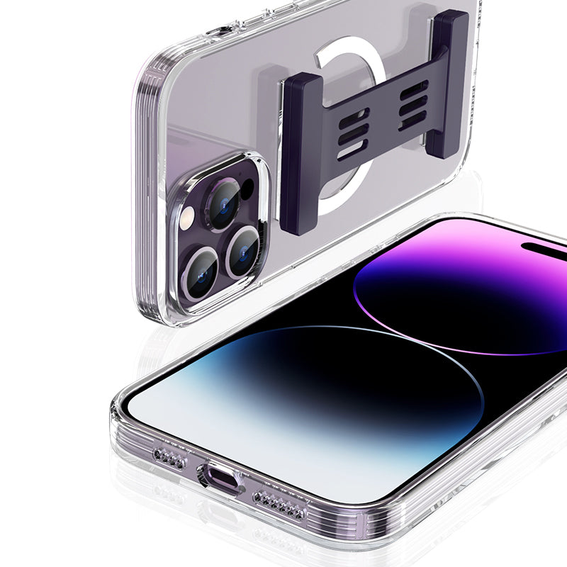 new ultrathin magsafing suction transparent stand mobile phone case for iphone 11 pro max