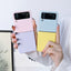 Splicing Contrast Candy Color Shockproof Cellphone Cover For Samsung Galaxy Z Flip 3 Folding Soft PC Case