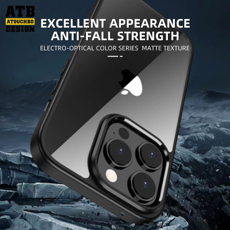 ATB Design High end Bright color high transparent back panel high clear phone case for iPhone 14 13 12 Pro Max