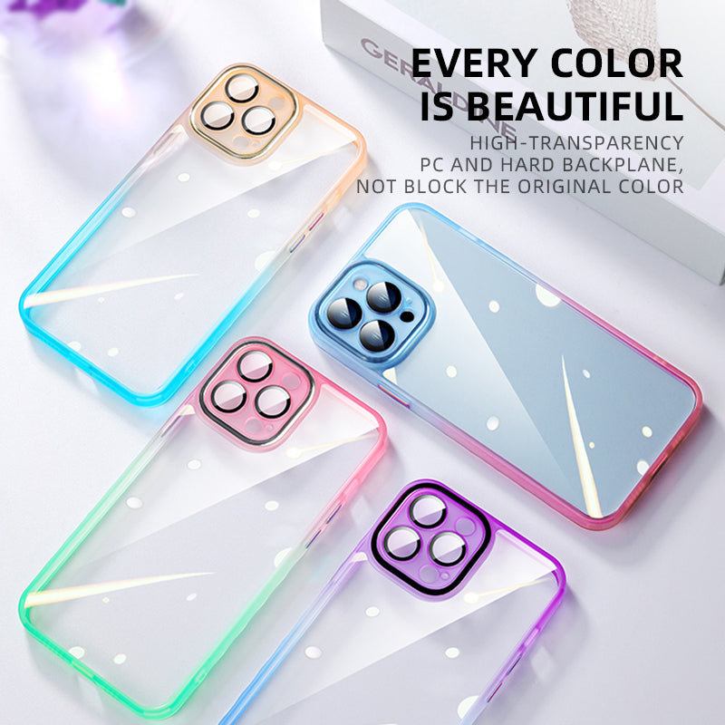 Factory Wholesale High Quality Eagle Eye Diamond Border colorful  Series Gradient Magic Color Phone Case