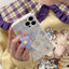 2023 Luxury ins polka dot lens blue flower rabbit mobile cover for iphone x 11 12 13 phone case