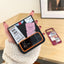 Folding Case For Samsung Galaxy Z Flip Anti-shock Contrast Color Stamp Labels TPU Phone Cover Case