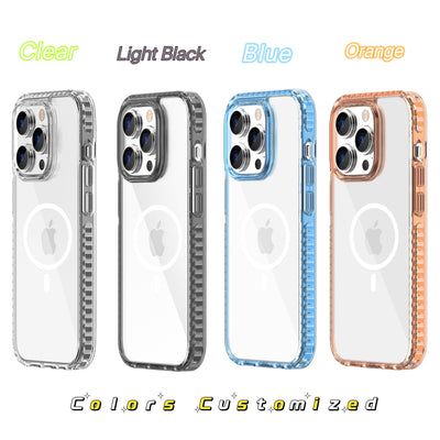 2023 High Quality Shockproof TPU PC Transparent Clear Anti-scratch Phone Case For iPhone 13