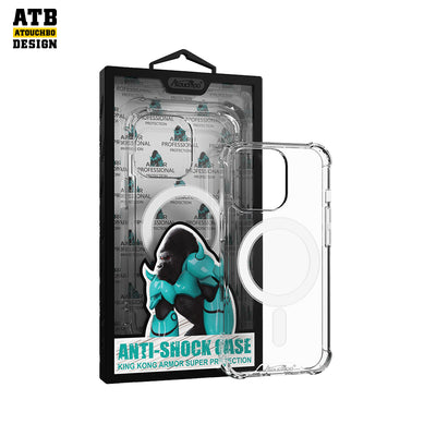 Atouchbo Gorilla Transparent Armor Mag Safe Phone Case 14 1.5mm Tpu PC Cover For Iphone 13 Xs Max Xr 11 12 14 Pro Max Cases
