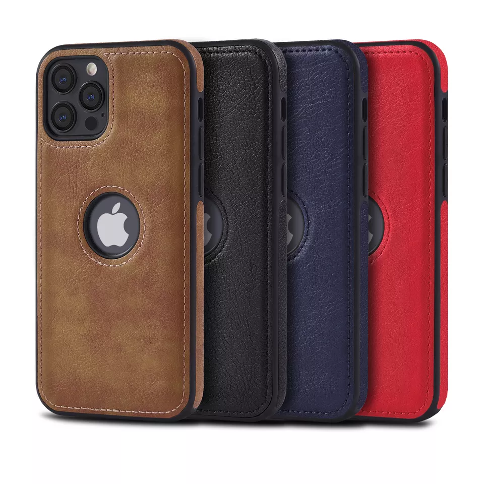 ITOP New Phone Cases Fashion Brand Cell Phone Leather Case with Logo Hole Luxury 13 14 for Apple Iphone 11 12 Waterproof Case
