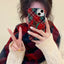 New Fashion Vintage Plaid Small Phone Case candy colorful shockproof cute phone case for iPhone 14