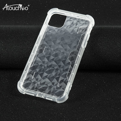 Atouchbo Top Quality 3D Unique Rugged Shockproof TPU PC Diamond Armor Phone Case for iPhone 11 Pro