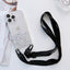 For iPhone 14 Silicone Phone Case With Lanyard Necklace Shoulder Strap Rope Adjustable Crossbody Cord For iPhone 13 12 Pro Max