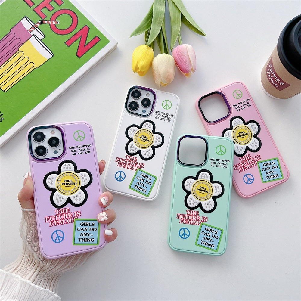 Super quality tpu pc phone case sublimation cute flower phone cover for iphone 12