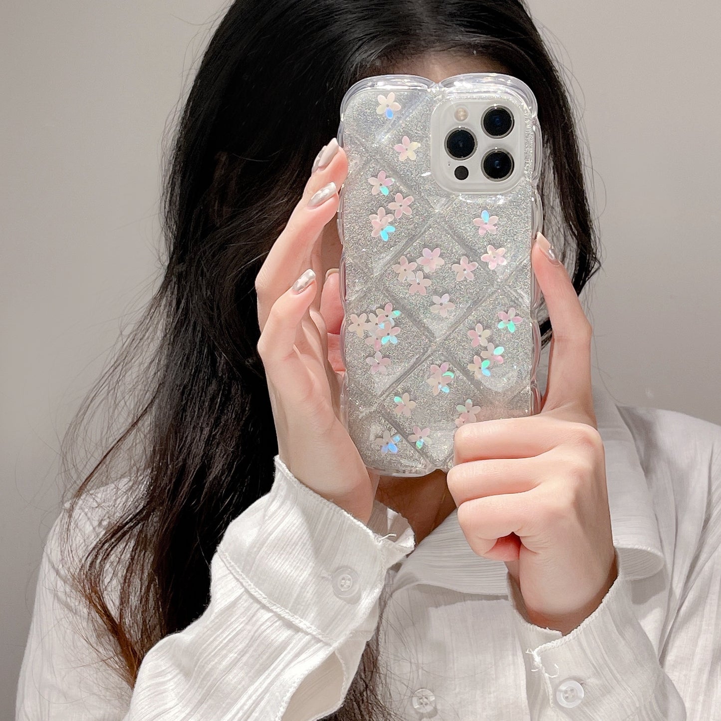 Floral Style Phone Case Rhombus Colorful Flower For Iphone Ipx Xsmax Xr 7 X Xp Xs 11 12 13 14 Plus Pro Max