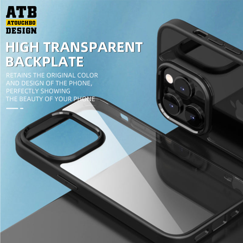 ATB Design High end Bright color high transparent back panel high clear phone case for iPhone 14 13 12 Pro Max