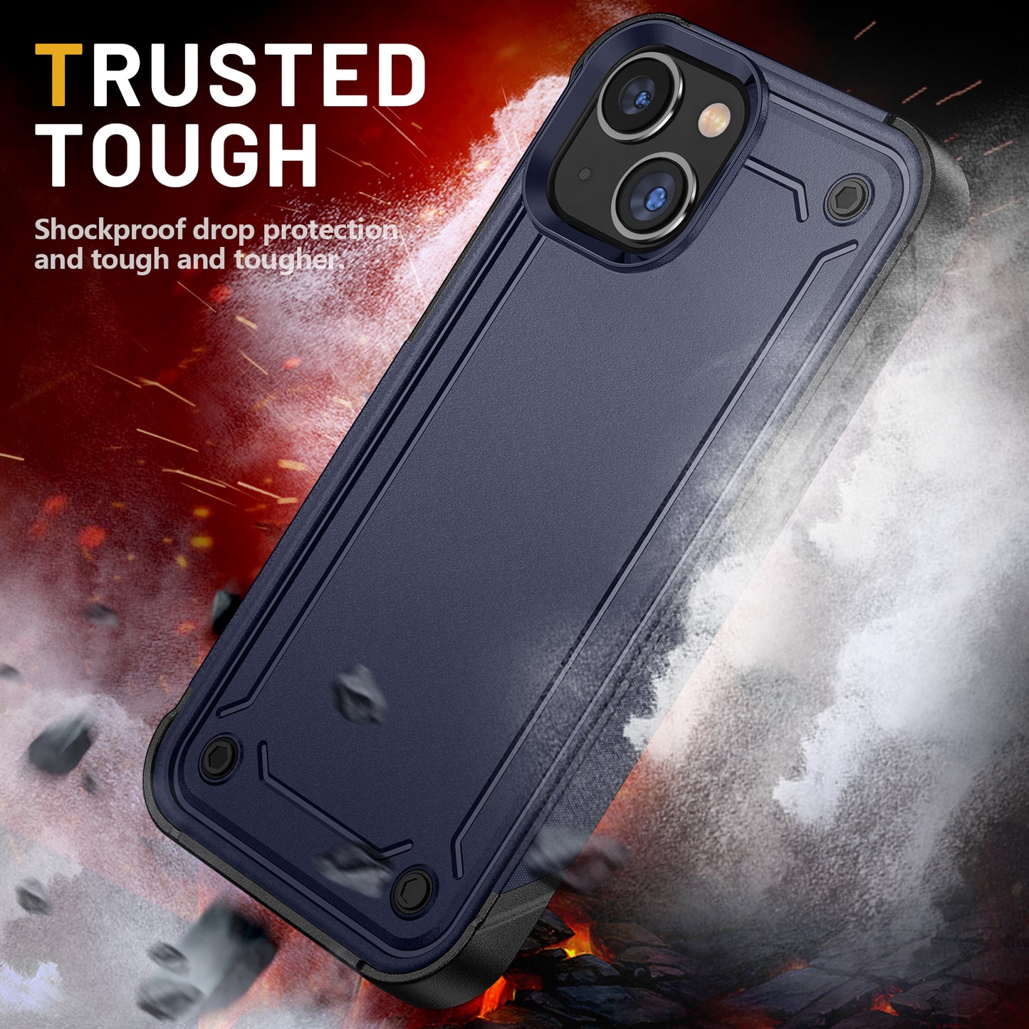360 rugged shockproof tpu pc cell phone case airbag anti fall back cover for iphone 11 pro max