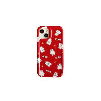 Ins Cute Cartoon Holder Case With Four Corners For iphone 12 pro max Airbag Shockproof Cover For iphone 14 Printing Case