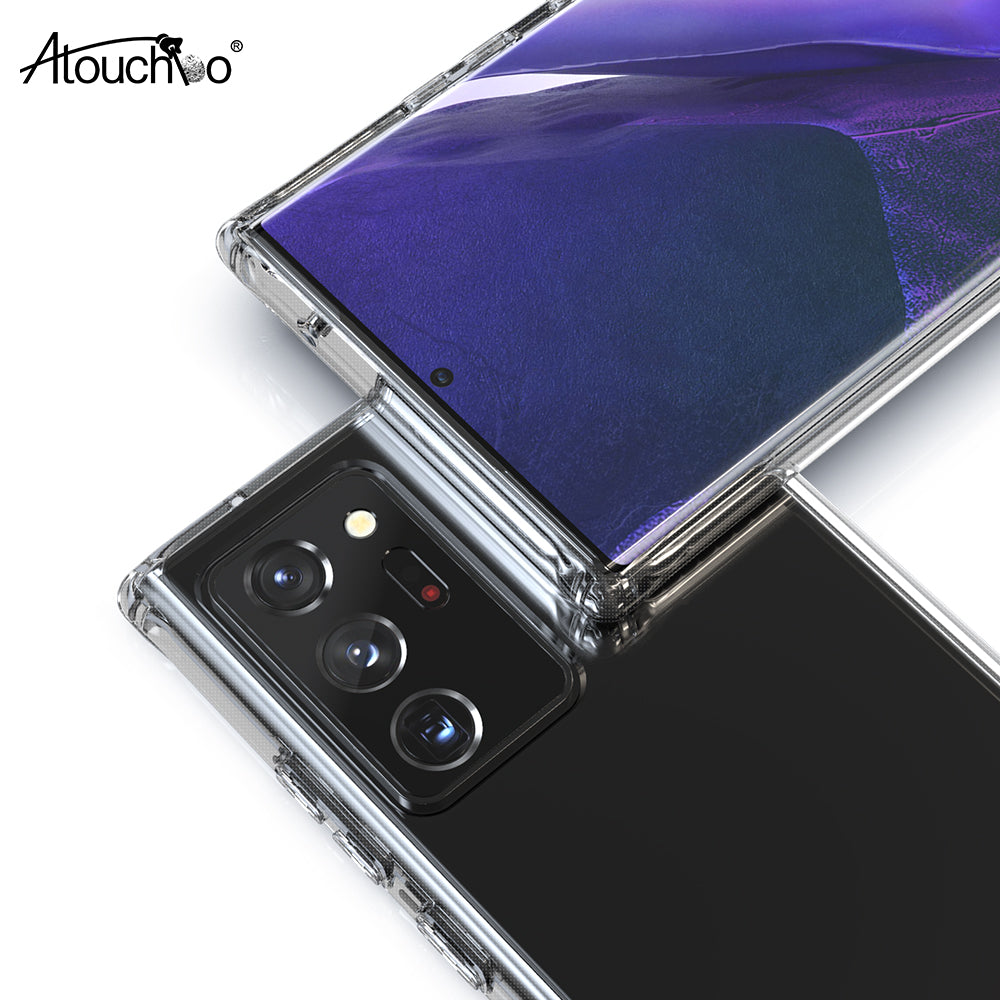 Clear TPU PC Case for Samsung Note 20 Ultra Transparent Shockproof Phone Case for Samsung S20 Case Mobile Back Cover Note 20